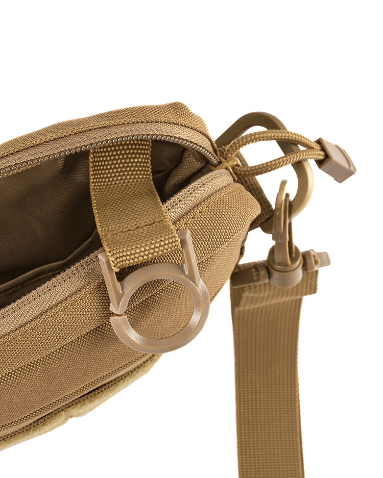 Sacoche Brandit City polyester 600D bandoulière détachable MOLLE 18 x 19 x 4 cm