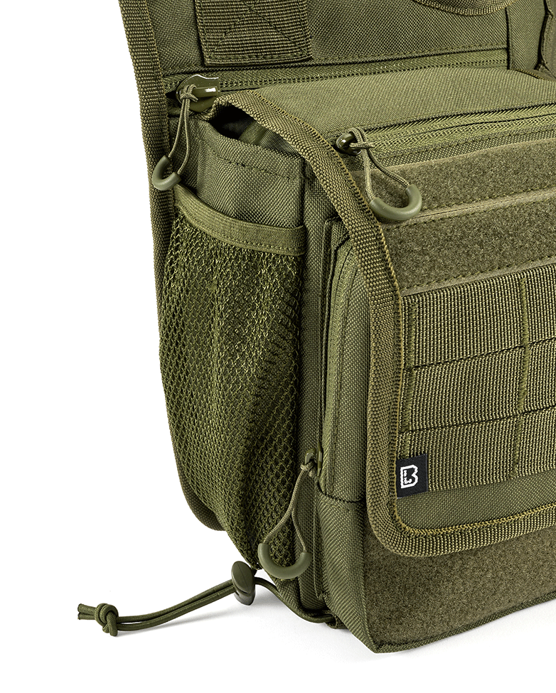 Sacoche Brandit Travel Side polyester 600D bandoulière matelassée poche tablette