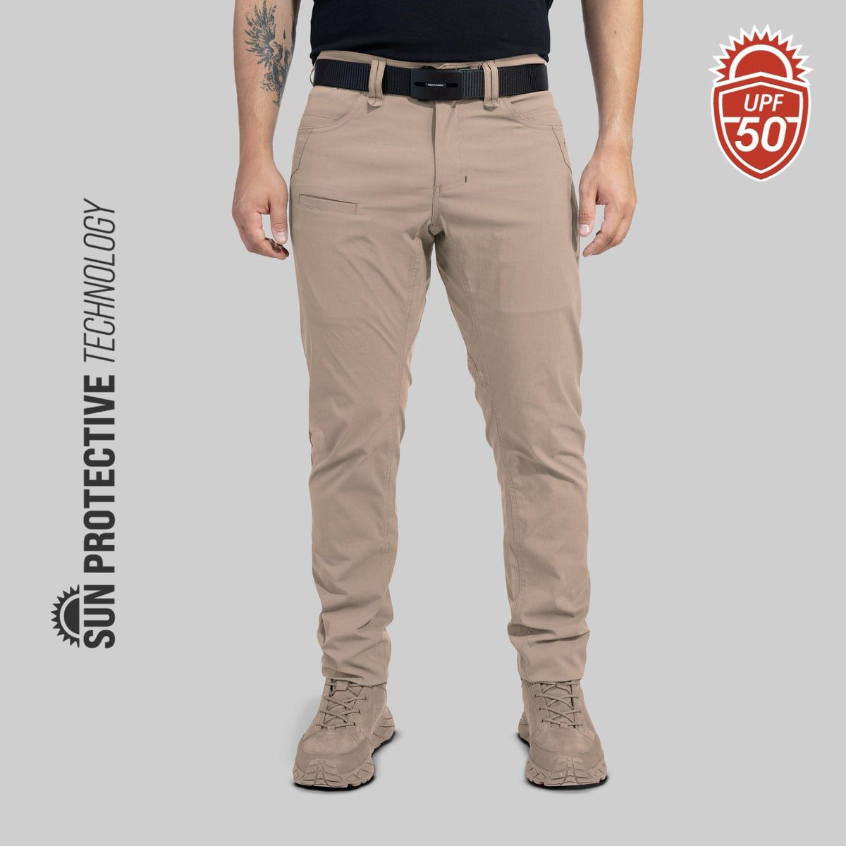 Pantalon tactique Pentagon Rogue Tropic polyamide élasthanne UPF 50+ déperlant