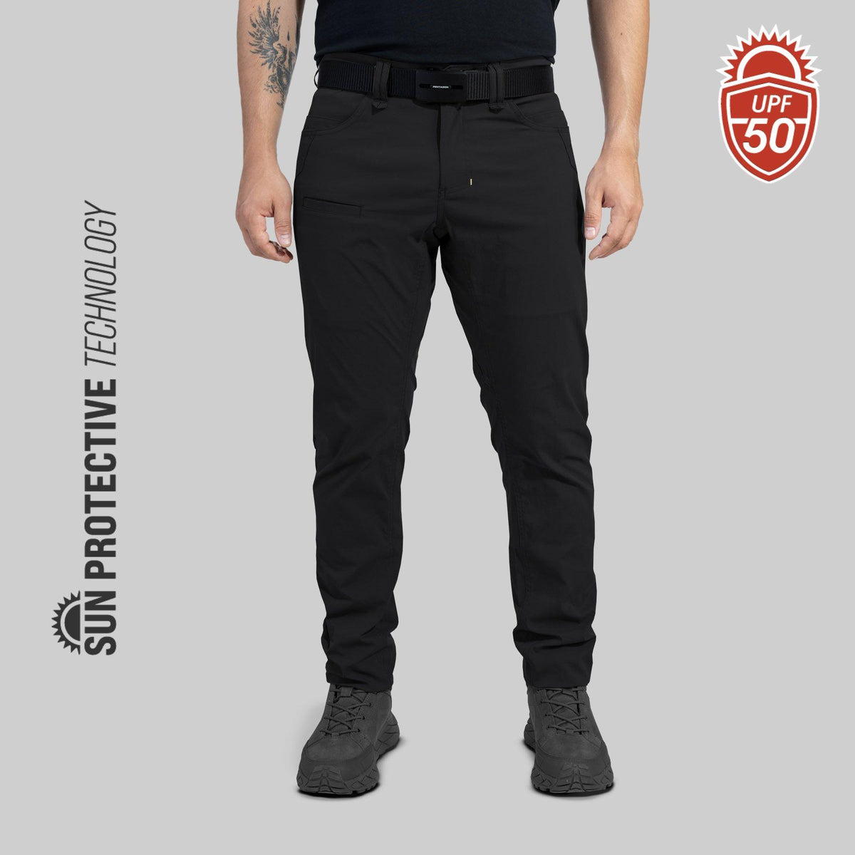 Pantalon tactique Pentagon Rogue Tropic polyamide élasthanne UPF 50+ déperlant