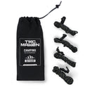 Jeu de 4 cordelettes Tac Maven de 2,2 m en polyester 7 brins avec tendeur POM