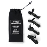 Jeu de 4 cordelettes Tac Maven de 2,2 m en polyester 7 brins avec tendeur POM