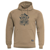 Sweat à capuche Pentagon Phaeton Apex of Nature coton-polyester poches laser