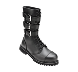 Bottes Brandit Phantom Buckle cuir trois boucles tige montante coque d'acier