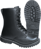 Rangers Brandit Para Boots cuir 9 œillets coque d'acier semelle antihuile tige montante