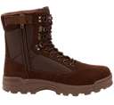 Chaussures tactiques Brandit cuir et nylon glissière latérale isolation Thinsulate