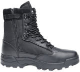 Chaussures tactiques Brandit cuir et nylon glissière latérale isolation Thinsulate