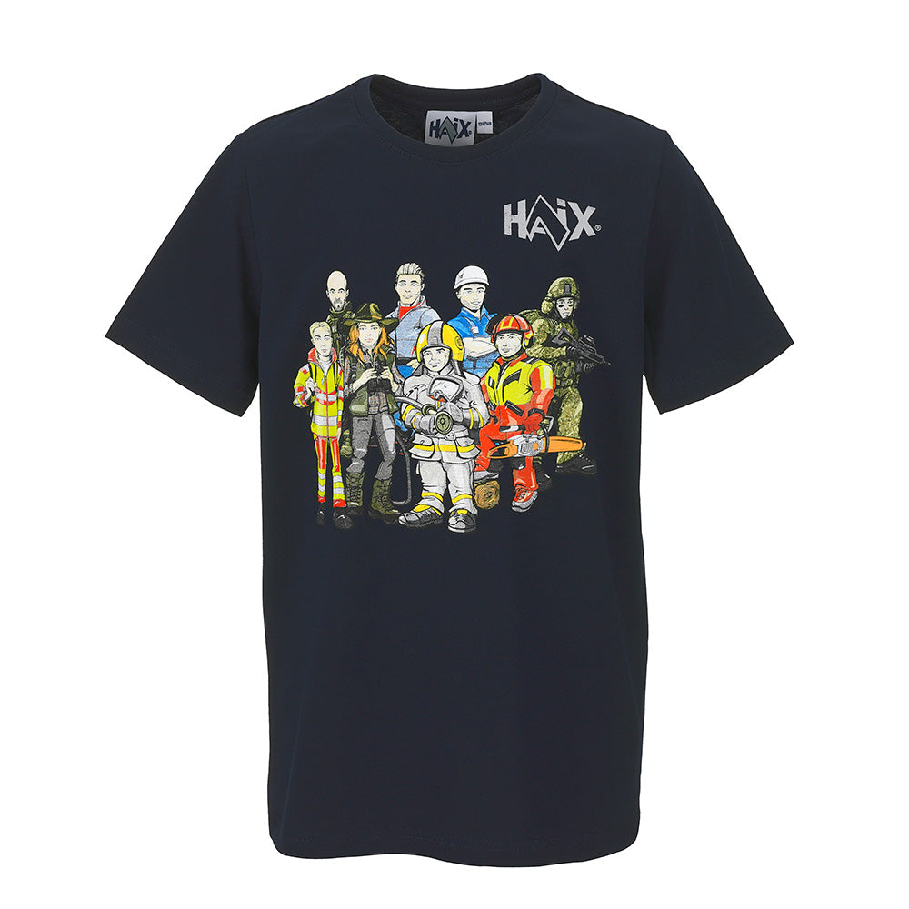 T-shirt enfant Haix Kids Shirt Heroes 100 % coton col rond impression recto verso