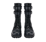 Bottes Brandit Grid Phantom cuir 14 œillets tige ajourée deux boucles coque d'acier