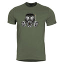 T-shirt Pentagon Ageron Gas Mask 190 g/m² coton filé à l'anneau usage courant
