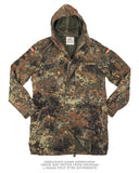 Parka de combat Bundeswehr en coton-polyester, surplus militaire d'occasion