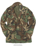 Veste de combat M65 type américain en coton-nylon doublée, surplus d'occasion
