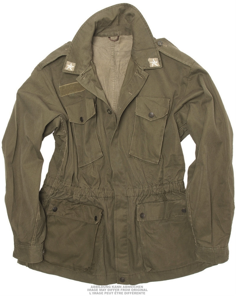 Veste de combat de l'armée italienne en pur coton, surplus d'occasion