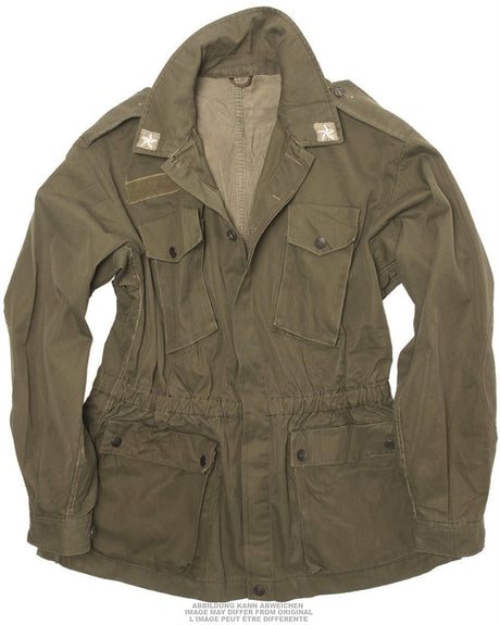 Veste de combat de l'armée italienne en pur coton, surplus d'occasion