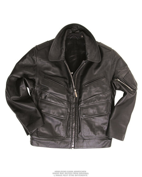 Blouson en cuir de l'armée polonaise coupe femme, surplus militaire d'occasion