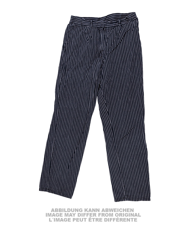 Pantalon de personnel de restauration Bundeswehr en toile rayée, occasion