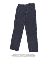 Pantalon de personnel de restauration Bundeswehr en toile rayée, occasion