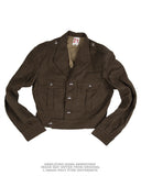 Blouson court type Ike de l'armée française en drap de laine, petites tailles
