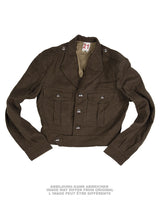 Blouson court type Ike de l'armée française en drap de laine, petites tailles