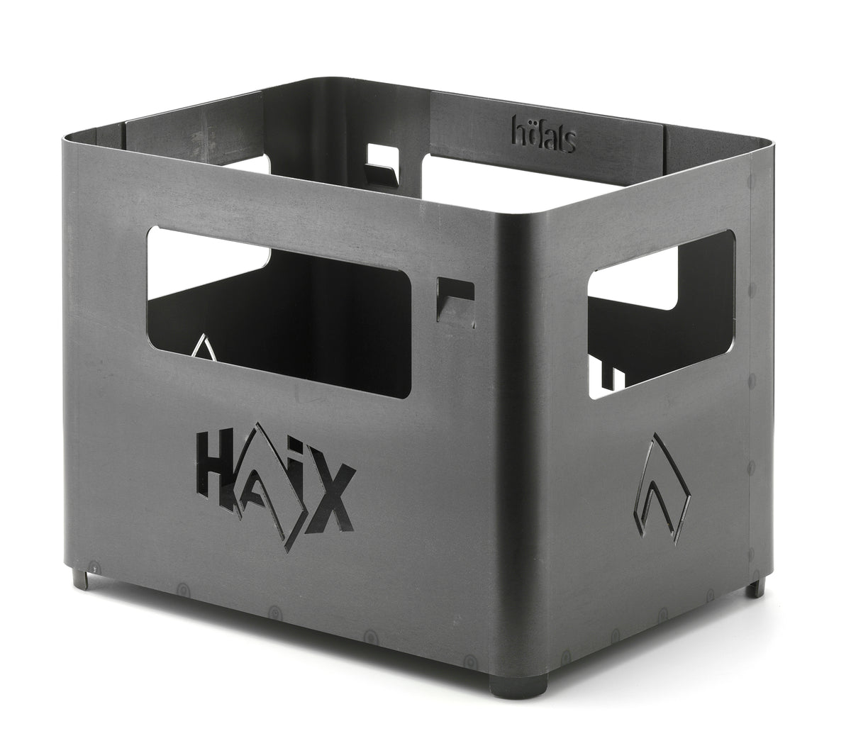 Brasero Haix Fire Box en acier Corten 9,8 kg empilable avec décapsuleur intégré