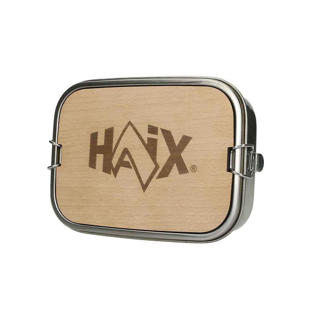 Boîte repas Haix Lunchbox en acier inoxydable 1200 ml avec planche en bois amovible