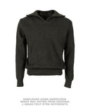 Pull de l'armée grecque à fermeture à glissière, coton et polyester, occasion