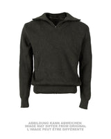 Pull de l'armée grecque à fermeture à glissière, coton et polyester, occasion