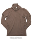Chemise en tricot Bundeswehr en coton-polyamide à glissière, déjà portée