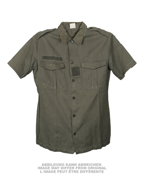 Chemise de campagne à manches courtes de l'armée française, surplus d'occasion