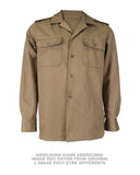 Chemise de service de l'armée grecque à manches longues, surplus d'occasion