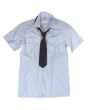 Chemise de service Bundeswehr à manches courtes en coton-polyester, occasion