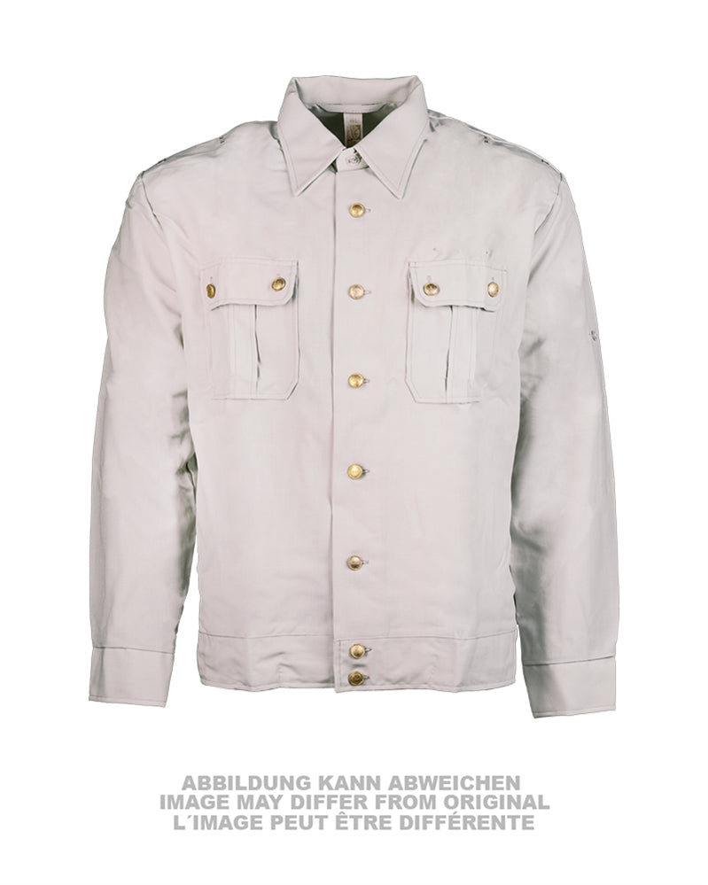 Chemise de général de l'armée est-allemande, manches longues, stock ancien