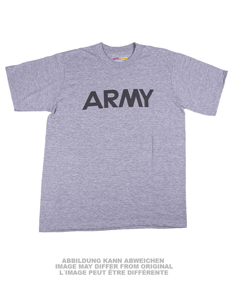 T-shirt Soffe de dotation type US en polyester-coton imprimé, stock ancien
