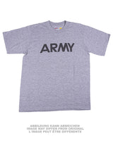 T-shirt Soffe de dotation type US en polyester-coton imprimé, stock ancien