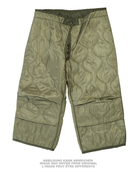 Doublure de pantalon M65 type américain en nylon matelassé, stock ancien