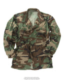 Veste de combat BDU américaine en toile ripstop de coton, surplus d'occasion