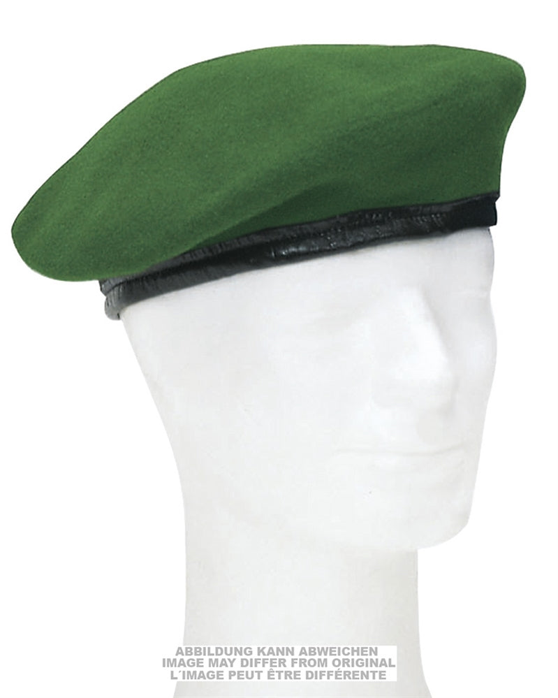 Béret de l'armée de terre allemande en pure laine doublé coton, occasion