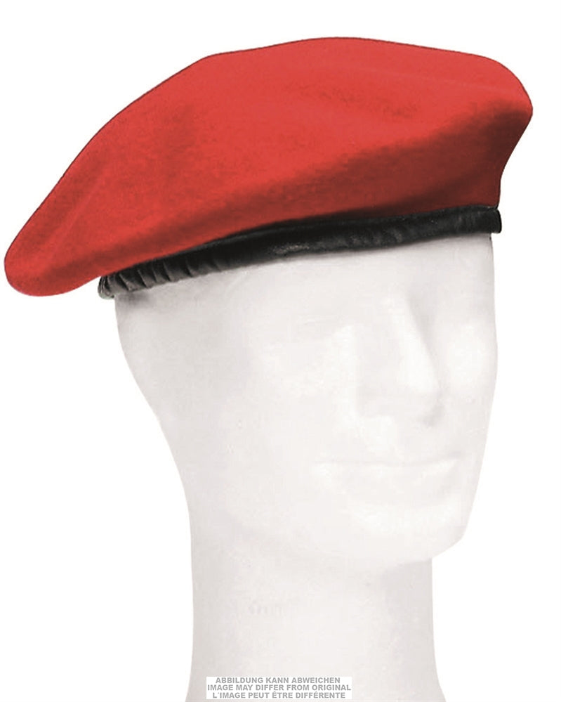 Béret de l'armée de terre allemande en pure laine doublé coton, occasion