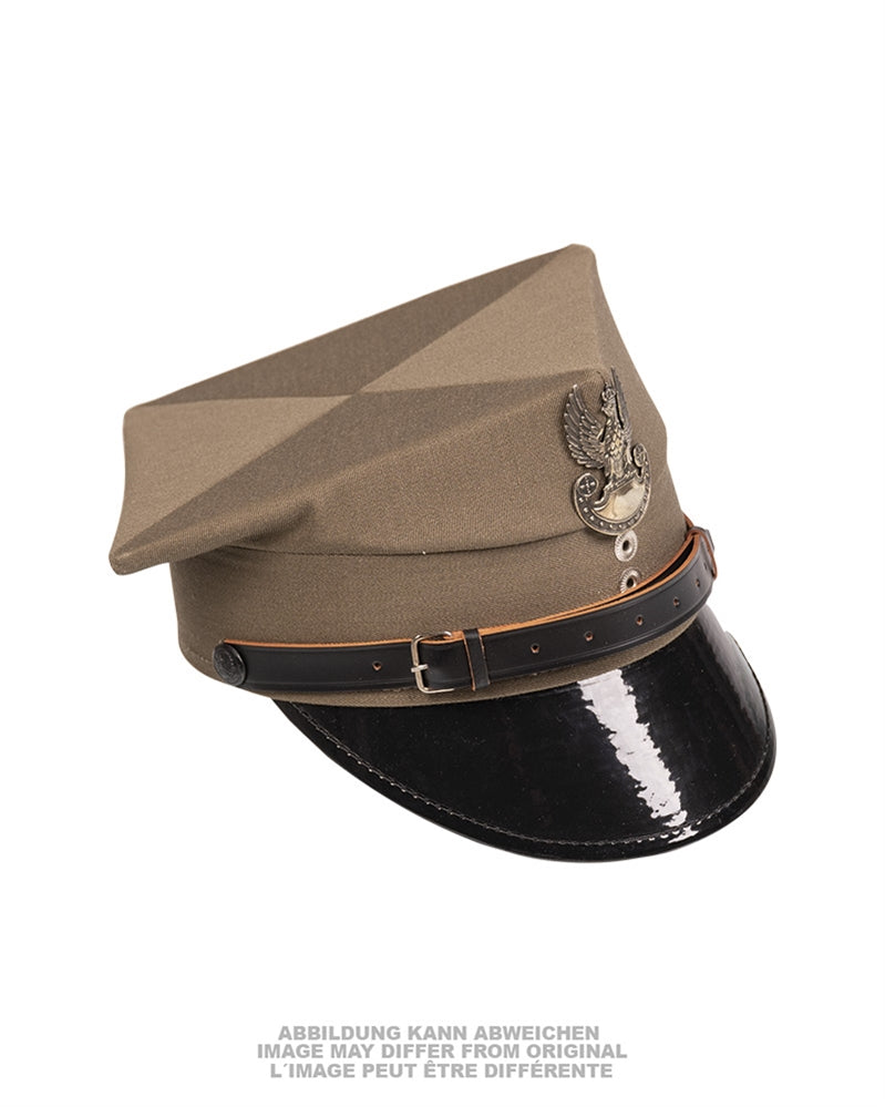 Casquette à visière de troupe de l'armée polonaise, stock ancien jamais porté