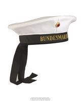 Bonnet de marin de la marine allemande à ruban, doublure polyester, occasion