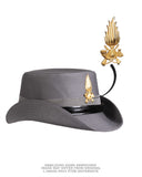 Chapeau féminin des douanes italiennes en pur coton doublé soie, stock ancien
