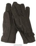 Gants à doigts en cuir type américain de l'armée belge, stock ancien