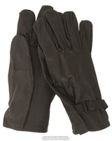 Gants à doigts en cuir type américain de l'armée belge, stock ancien