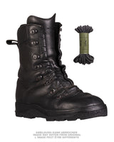 Chaussures de combat DMS en cuir de la Bundeswehr, ressemelées, occasion