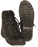 Chaussures de montagne doublées de la Bundeswehr en cuir, semelle caoutchouc