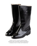 Bottes à tige féminines est-allemandes à semelle caoutchouc, surplus d'occasion