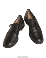 Souliers bas de tenue en cuir de la Bundeswehr, stock ancien jamais lacé