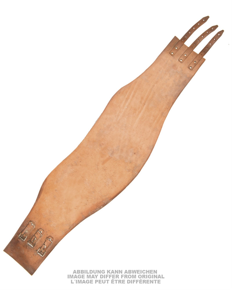 Ceinture lombaire de motocycliste de l'armée française en cuir, occasion