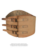 Ceinture lombaire de motocycliste de l'armée française en cuir, occasion