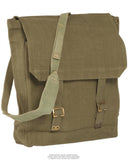 Sac à dos britannique modèle M37 grand format avec brêlage, surplus d'occasion